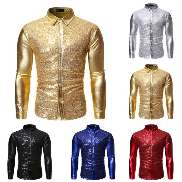 multicolor sequins party-shirts 2019 men's new fashion stamped long sleeve shirt printed long-sleeved blouse dorpshipping 30, White;black
multicolor sequins party-shirts 2019 men's new fashion stamped long sleeve shirt printed long-sleeved blouse dorpshipping 30, White;black