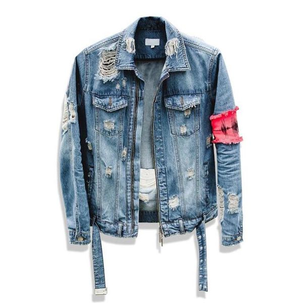 2018 new men hip-hop forum wearing patchwork denim jacket coat men jacket man man hip hop tape hole loose coat the beggar damage, Black;brown
2018 new men hip-hop forum wearing patchwork denim jacket coat men jacket man man hip hop tape hole loose coat the beggar damage, Black;brown