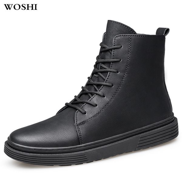 oxford men boots for boots genuine leather male shoes jeans warm ankle fur shoes winter men, Black
oxford men boots for boots genuine leather male shoes jeans warm ankle fur shoes winter men, Black