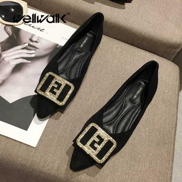 designer shoe women fashion ballerinas pointed toe female spring dress ballet flats ladies buckle flat shoe woman, Black
designer shoe women fashion ballerinas pointed toe female spring dress ballet flats ladies buckle flat shoe woman, Black