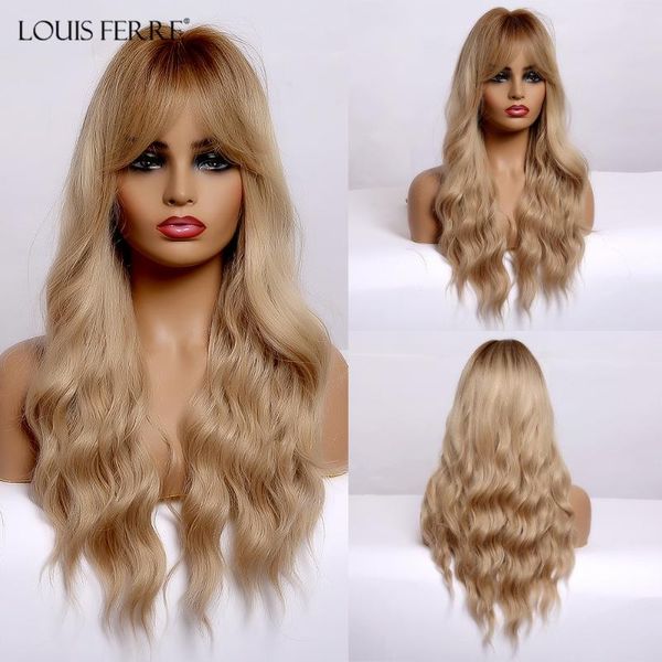 louis ferre long ombre brown blonde honey synthetic wig with bangs natural wave cosplay daily wig for black woman heat resistant
louis ferre long ombre brown blonde honey synthetic wig with bangs natural wave cosplay daily wig for black woman heat resistant