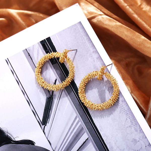 new hollow circle gold earrings for ladies luxury jewelry women simple geometric punk charm earring stud gifts, Silver
new hollow circle gold earrings for ladies luxury jewelry women simple geometric punk charm earring stud gifts, Silver