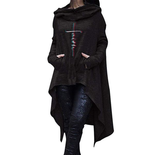 Hoodies For Women Letters Printlong Irregular Sweatshirts Femmes Tops Hoodies Women Pattern Pockets Thick Loose And For Buckle, Black
Hoodies For Women Letters Printlong Irregular Sweatshirts Femmes Tops Hoodies Women Pattern Pockets Thick Loose And For Buckle, Black