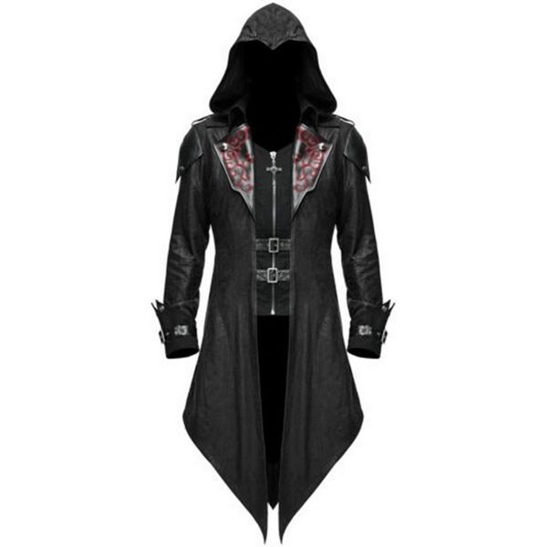 men medieval retro steampunk jackets gothic swallow-tail coat cosplay costume vintage hoody costumes long sleeve uniform, Tan;black
men medieval retro steampunk jackets gothic swallow-tail coat cosplay costume vintage hoody costumes long sleeve uniform, Tan;black