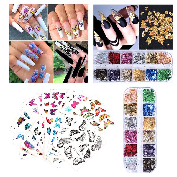 30 pieces nail art stickers butterfly water paillettes manicure decorations
30 pieces nail art stickers butterfly water paillettes manicure decorations