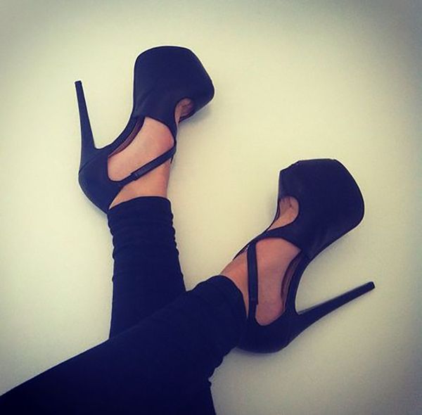 kolnoo 2019 womens high heel pumps x-straps platform office party dress shoes large size buckle fashion evening court shoes d238, Black
kolnoo 2019 womens high heel pumps x-straps platform office party dress shoes large size buckle fashion evening court shoes d238, Black