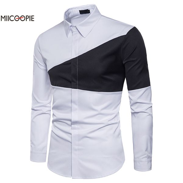 men casual shirts 2019 autumn new fashion solid color man long sleeve cotton slim fit casual business button shirt, White;black
men casual shirts 2019 autumn new fashion solid color man long sleeve cotton slim fit casual business button shirt, White;black