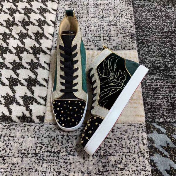 new style men's sneakers red bottom studded shoes,luxurious-brand red sole milkylou women sneaker with genuine leather strass spikes fl, Black
new style men's sneakers red bottom studded shoes,luxurious-brand red sole milkylou women sneaker with genuine leather strass spikes fl, Black