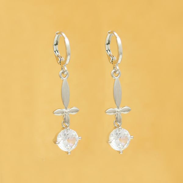women's jewelry gifts crystal round transparent rhinestone cubic zirconia round white zircon wedding pendant earrings, Silver
women's jewelry gifts crystal round transparent rhinestone cubic zirconia round white zircon wedding pendant earrings, Silver