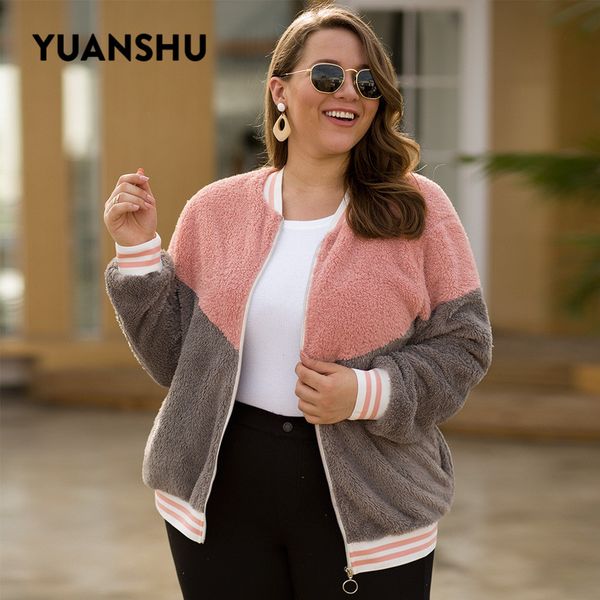 yuanshu autumn winter plus size jackets women zipper patchwork lantern sleeve coat fit for xl-4xl large size, Black;brown
yuanshu autumn winter plus size jackets women zipper patchwork lantern sleeve coat fit for xl-4xl large size, Black;brown