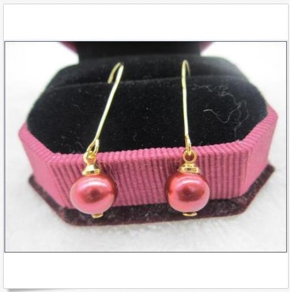 huge round genuine 9-10mm natural south seas red pearl earrings 14k yellow goldc, Golden;silver
huge round genuine 9-10mm natural south seas red pearl earrings 14k yellow goldc, Golden;silver