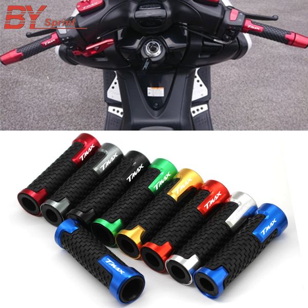 new motorcycle accessories cnc handlebar hrips handle grips for yamaha tmax t-max 530 500 tmax530 sx dx 2014-2018 with logo
new motorcycle accessories cnc handlebar hrips handle grips for yamaha tmax t-max 530 500 tmax530 sx dx 2014-2018 with logo