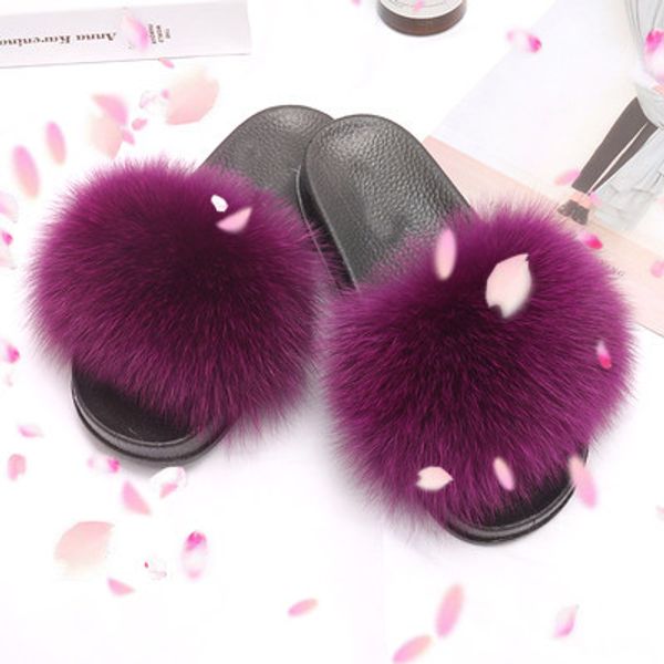 fur outdoor indoor slides for women slippers furfluffy fox fur slippers, Black
fur outdoor indoor slides for women slippers furfluffy fox fur slippers, Black