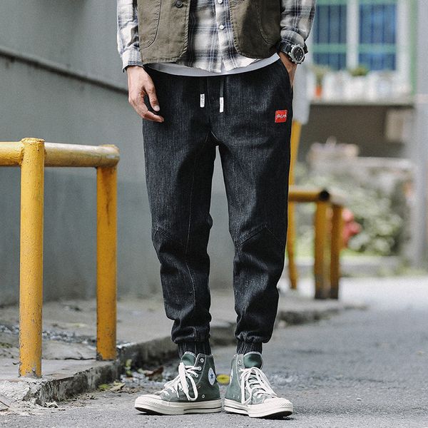 japanese fashion men jeans loose fit vintage black harem jeans spliced designer cargo pants streetwear hip hop joggers men, Blue
japanese fashion men jeans loose fit vintage black harem jeans spliced designer cargo pants streetwear hip hop joggers men, Blue