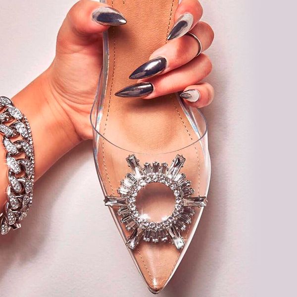 cjdly 2020 pvc transparent pumps perspex heel square high heels pointed toe crystal sun flower women wedding pumps, Black
cjdly 2020 pvc transparent pumps perspex heel square high heels pointed toe crystal sun flower women wedding pumps, Black