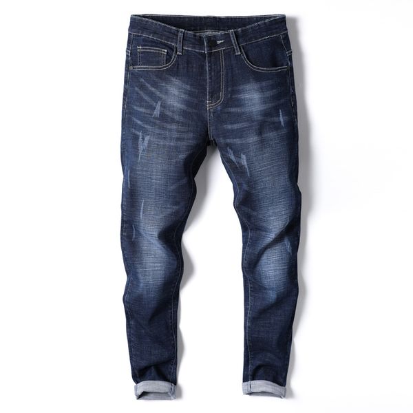 men's jeans 2019 classic simple elastic pants slim fit feet joker pants jeans, Blue
men's jeans 2019 classic simple elastic pants slim fit feet joker pants jeans, Blue