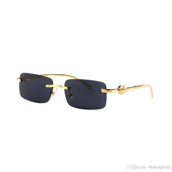 luxury snake rimless rectangle polarized sunglasses made in france fashion eyeglasses with glass lens lunettes, White;black
luxury snake rimless rectangle polarized sunglasses made in france fashion eyeglasses with glass lens lunettes, White;black