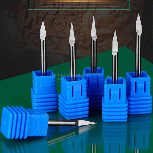 7pcs tungsten steel carving bits 3.175mm 1/8 20 30 degree v shape flat bottom knife embossed pcb cnc engraving tools
7pcs tungsten steel carving bits 3.175mm 1/8 20 30 degree v shape flat bottom knife embossed pcb cnc engraving tools