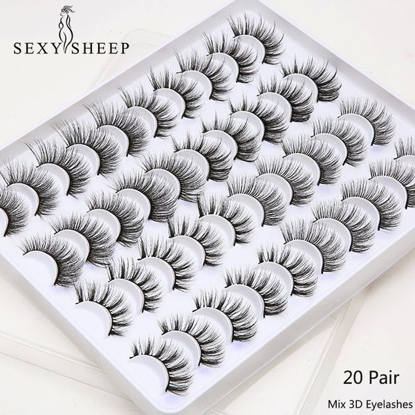 sexysheep 20 pairs 3d mink lashes natural false eyelashes dramatic volume fake lashes makeup eyelash extension silk eyelashes
sexysheep 20 pairs 3d mink lashes natural false eyelashes dramatic volume fake lashes makeup eyelash extension silk eyelashes
