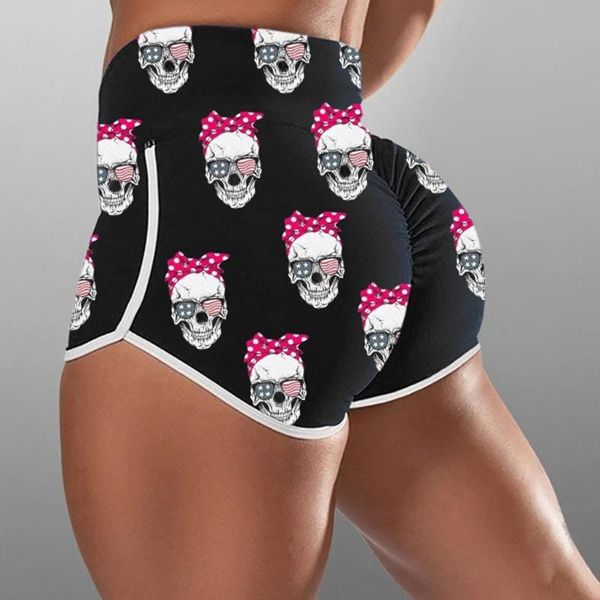 ladies'printed high-waist hip stretch underpants running fitness yoga shorts #20, White;red
ladies'printed high-waist hip stretch underpants running fitness yoga shorts #20, White;red