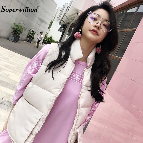 women's sleeveless jacket new 2019 autumn winter women cotton vest duck down soft warm waistcoat plus size 3xl female coat c02, Black;white
women's sleeveless jacket new 2019 autumn winter women cotton vest duck down soft warm waistcoat plus size 3xl female coat c02, Black;white
