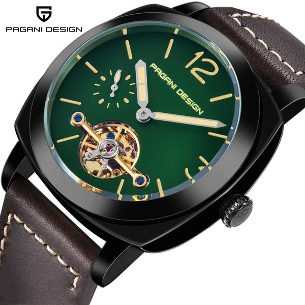 pagani design automatic mechanical watch men steel case green dial leather men watch waterproof relogio masculino, Slivery;brown
pagani design automatic mechanical watch men steel case green dial leather men watch waterproof relogio masculino, Slivery;brown