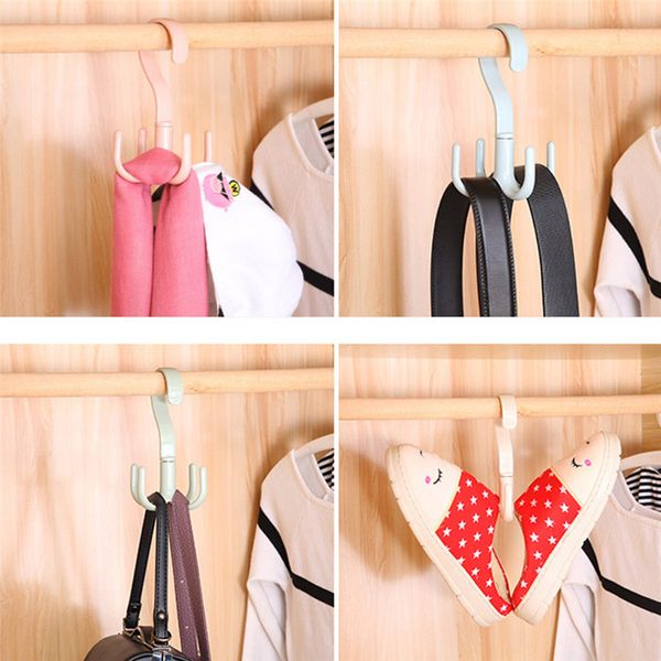 360 degrees rotated 4 hooks plastic handbag clothes ties bag holder shelf hanger hanging rack storage organizer hooks
360 degrees rotated 4 hooks plastic handbag clothes ties bag holder shelf hanger hanging rack storage organizer hooks