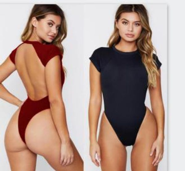 summer ladies backless solid bikinis high waist fashion womens swimwears crew neck beach casual female clothing, White;black
summer ladies backless solid bikinis high waist fashion womens swimwears crew neck beach casual female clothing, White;black