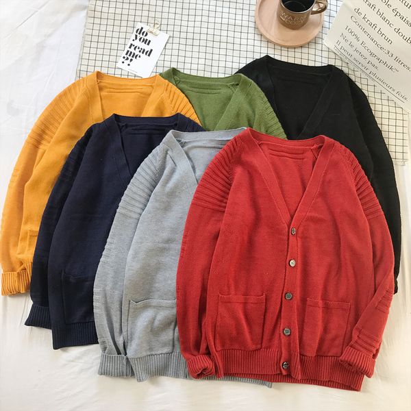 solid v-neck casual mens woolen sweaters long sleeve slim cardigans sweater loose button knitted korean cardigan for men yt50156, White;black
solid v-neck casual mens woolen sweaters long sleeve slim cardigans sweater loose button knitted korean cardigan for men yt50156, White;black