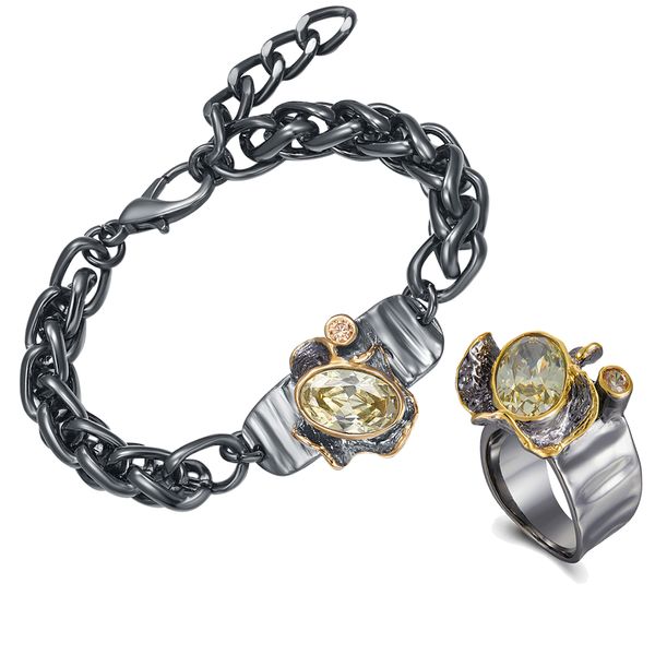 20+4cm keel chain bracelet ring sets big link olivine cz stones cool 2 pcs jewelry sets for women, Silver
20+4cm keel chain bracelet ring sets big link olivine cz stones cool 2 pcs jewelry sets for women, Silver