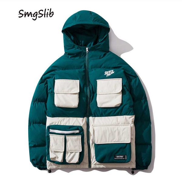 2020 mulit pockets color block patchwork hooded parkas streetwear harajuku hip hop casual cotton padded thick jackets coats, Black;brown
2020 mulit pockets color block patchwork hooded parkas streetwear harajuku hip hop casual cotton padded thick jackets coats, Black;brown