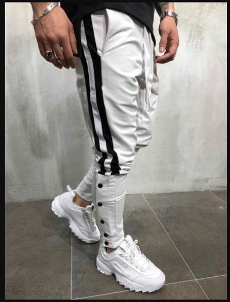 designer pants casual hip hop street style cool pencil harem pants mens casual sports pants striped button mens, Black
designer pants casual hip hop street style cool pencil harem pants mens casual sports pants striped button mens, Black