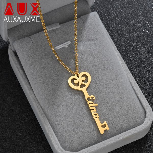 auxauxme personalized key any name necklaces women jewelry stainless steel custom lovers necklace girlfriend christmas gifts, Silver
auxauxme personalized key any name necklaces women jewelry stainless steel custom lovers necklace girlfriend christmas gifts, Silver