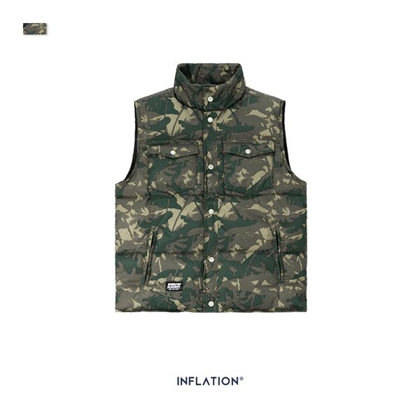 inflation men camouflage winter down jacket 2019 high street warm thick sleeveless 70% down waistcoats men vests outerwear 8984w, Black
inflation men camouflage winter down jacket 2019 high street warm thick sleeveless 70% down waistcoats men vests outerwear 8984w, Black