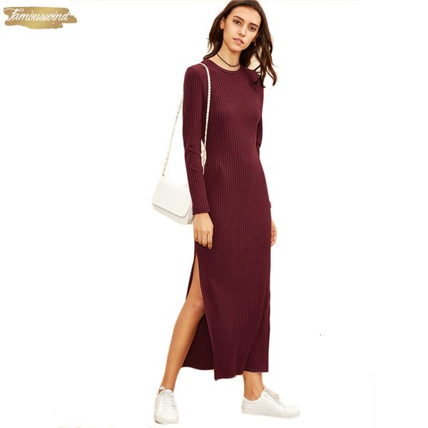 winter dresses for polyester women european style knitted fall dresses burgundy women long sleeve high slit ribbed dress, Black;gray
winter dresses for polyester women european style knitted fall dresses burgundy women long sleeve high slit ribbed dress, Black;gray
