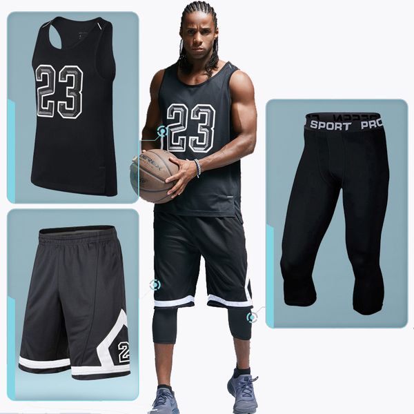 running sets 3pcs men gym fitness clothing sportswear male basketball jersey training suit clothes 1, Black;blue
running sets 3pcs men gym fitness clothing sportswear male basketball jersey training suit clothes 1, Black;blue