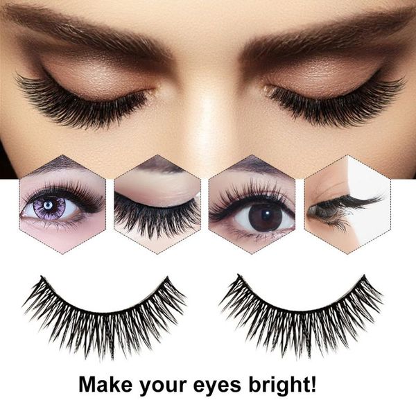 3 pairs 3d false eyelashes invisible band natural dense cross black eyelash full strip reusable fake eye lashes makeup tools
3 pairs 3d false eyelashes invisible band natural dense cross black eyelash full strip reusable fake eye lashes makeup tools