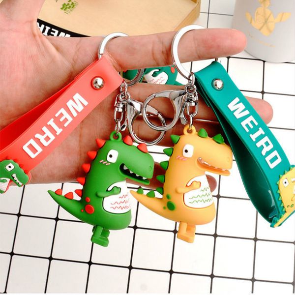 lovely small dinosaur keychain colorful soft rubber pvc keychains gift for women key chain car key ring bag pendant jewelry, Silver
lovely small dinosaur keychain colorful soft rubber pvc keychains gift for women key chain car key ring bag pendant jewelry, Silver