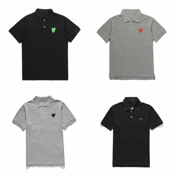 high quaity commes des garcons designer polo shirts holiday heart emoji men white cotton shirt with embroidered red heart polo, Black;blue
high quaity commes des garcons designer polo shirts holiday heart emoji men white cotton shirt with embroidered red heart polo, Black;blue