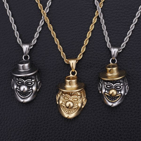 clown joker laugh pendant hiphop style risus face jester pendant have no chain for women men personality jewelry gifts, Silver
clown joker laugh pendant hiphop style risus face jester pendant have no chain for women men personality jewelry gifts, Silver
