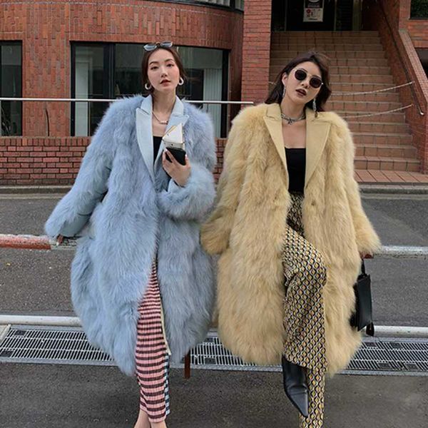 women's fur & faux women real coat lady v-neck long jacket fall winter warm natural overcoat, Black
women's fur & faux women real coat lady v-neck long jacket fall winter warm natural overcoat, Black