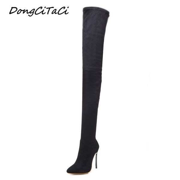 dongcitaci women high heels over the knee boots shoes woman fashion solid side zipper long slim autumn winter star female boots, Black
dongcitaci women high heels over the knee boots shoes woman fashion solid side zipper long slim autumn winter star female boots, Black