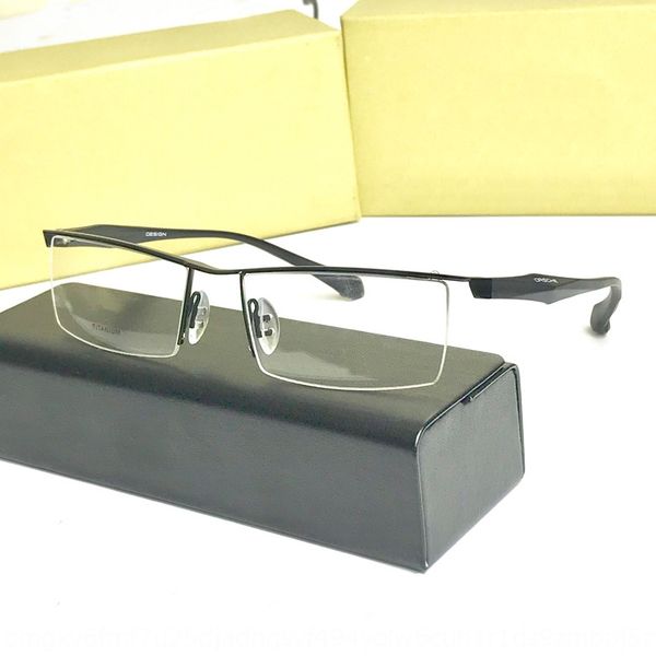 eyebrow men's myopia business casual big face half myopia glasses frame black pure titanium alloy glasses frame, Silver
eyebrow men's myopia business casual big face half myopia glasses frame black pure titanium alloy glasses frame, Silver