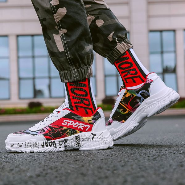 graffiti sneakers men casual shoes breathable male trainers masculino shoes hombre sapatos autumn outdoor platform men, Black
graffiti sneakers men casual shoes breathable male trainers masculino shoes hombre sapatos autumn outdoor platform men, Black