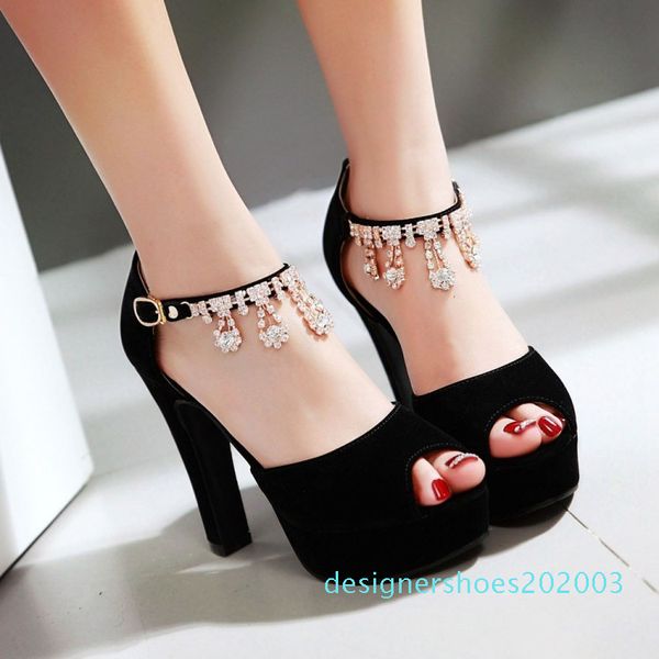 designer-e rhinestone chain thick heel platform sandals women designer sandals come with box 03d, Black
designer-e rhinestone chain thick heel platform sandals women designer sandals come with box 03d, Black