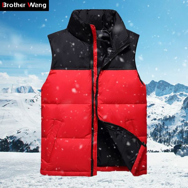 2019 autumn and winter new men's sleeveless vest jacket fashion casual splice slim fit down jackets and coats male brand, Black
2019 autumn and winter new men's sleeveless vest jacket fashion casual splice slim fit down jackets and coats male brand, Black