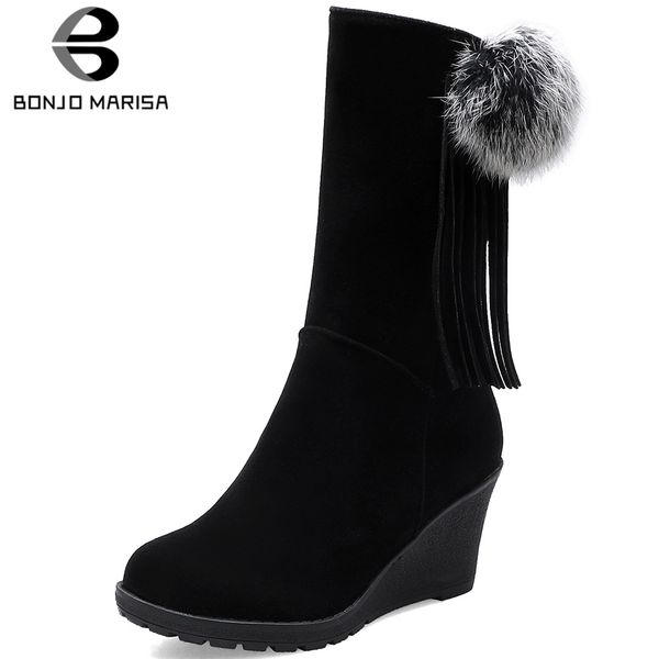 bonjomarisa 34-44 elegant high wedges mid-calf boots women 2019 zipper platform boots ladies high heels shoes woman, Black
bonjomarisa 34-44 elegant high wedges mid-calf boots women 2019 zipper platform boots ladies high heels shoes woman, Black