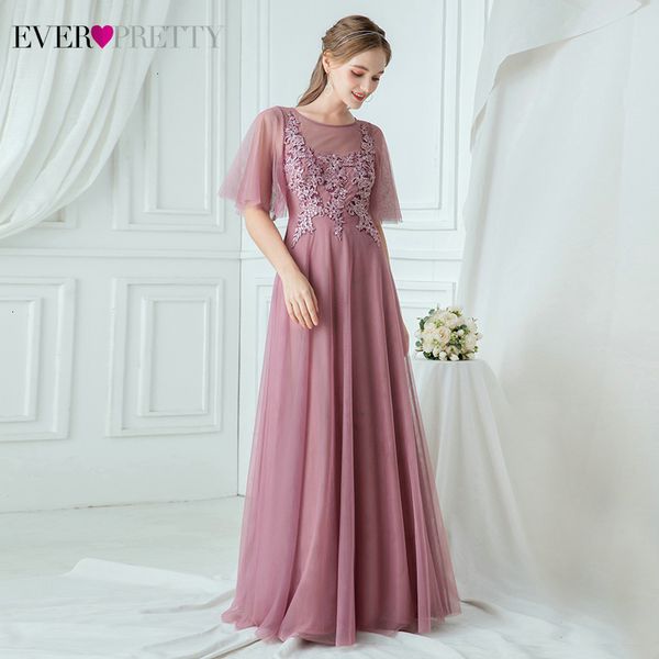 elegant dusty pink evening dresses ever pretty a-line ruffles sleeve o-neck appliques tulle long party gowns abiye gece elbisesi, White;black
elegant dusty pink evening dresses ever pretty a-line ruffles sleeve o-neck appliques tulle long party gowns abiye gece elbisesi, White;black