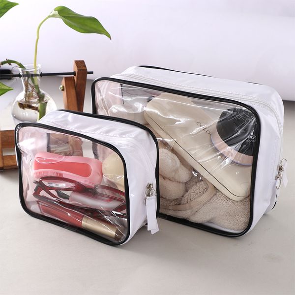 women pvc clear transparent cosmetic bag waterproof travel makeup storage bag toiletry suitcase organizer beauty kit case
women pvc clear transparent cosmetic bag waterproof travel makeup storage bag toiletry suitcase organizer beauty kit case