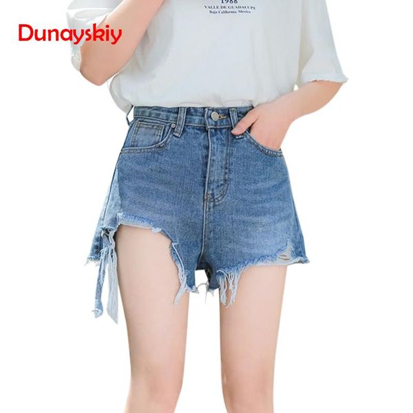 dunayskiy women summer blue high waist loose fashion denim shorts casual irregular frayed edge female's wears shorts with tassel, White;black
dunayskiy women summer blue high waist loose fashion denim shorts casual irregular frayed edge female's wears shorts with tassel, White;black